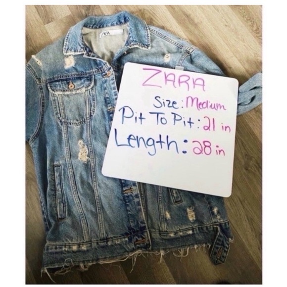 ZARA Ripped Jean Jacket - Picture 11 of 11